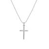 Collana Ciondolo Croce Acciaio Titanio Catena Minimalista Per Uomini Donne