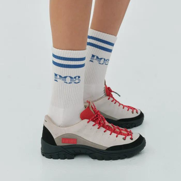 PO8 CREW SOCKS - WHITE