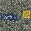 Used HERMES Tie Silk Navy Yellow Business