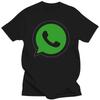 Fashion Simple Whatsapp Logo Tshirt Woman Man Summer Fashion Casual Cotton Graphic T Shirts Streetwear Tops Tee