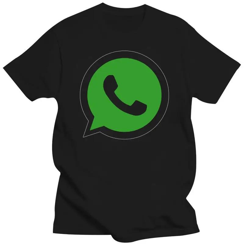 

Fashion Simple Whatsapp Logo Tshirt Woman Man Summer Fashion Casual Cotton Graphic T Shirts Streetwear Tops Tee 4XL