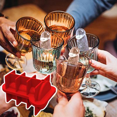 Eiswürfelform Antihaftend Lebensmittelqualität DIY Silikon Kreative Penisform Whiskey Eisballform Tablett Haushaltswaren