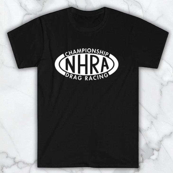 NHRA Drag Racing Championship Men s Black Graphic T Shirt Freeships XXL