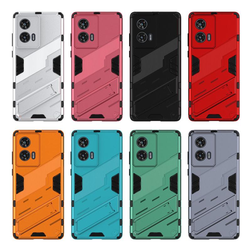 For Motorola Edge 50 Fusion Case For Motorola Edge 50 Fusion Cover 6.7 Inch Punk Armor Shockproof Hard Rubber Bracket Bumper