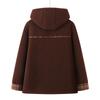 New Style Winter Plus Velvet Thick Fleece Hooded Zipper Jacket for Middle-Aged & Elderly Women