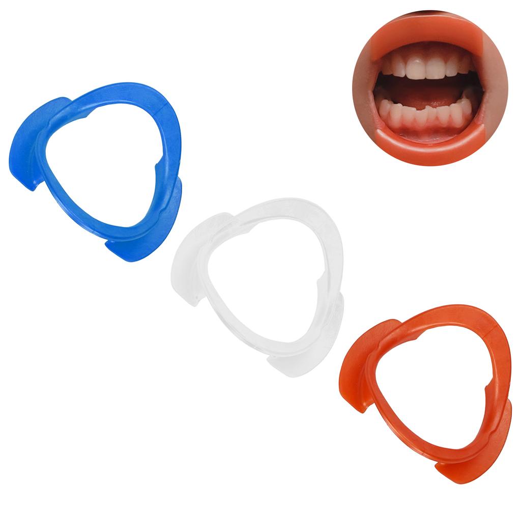 3 pezzi Retrattore labiale a forma di O per odontoiatria Apribocca orale per guance e labbra Accessorio dentale