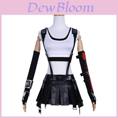 Elegant Tifa Cosplay Costume Game Inspired Urban Style Polyester Outfit
