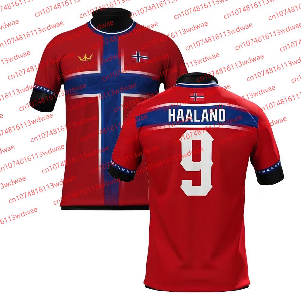 Norway Style Clothing Football Jersey Quick-Drying Haaland 9 Jersey Outdoor Football Jersey Training Special Edition Kid Tee