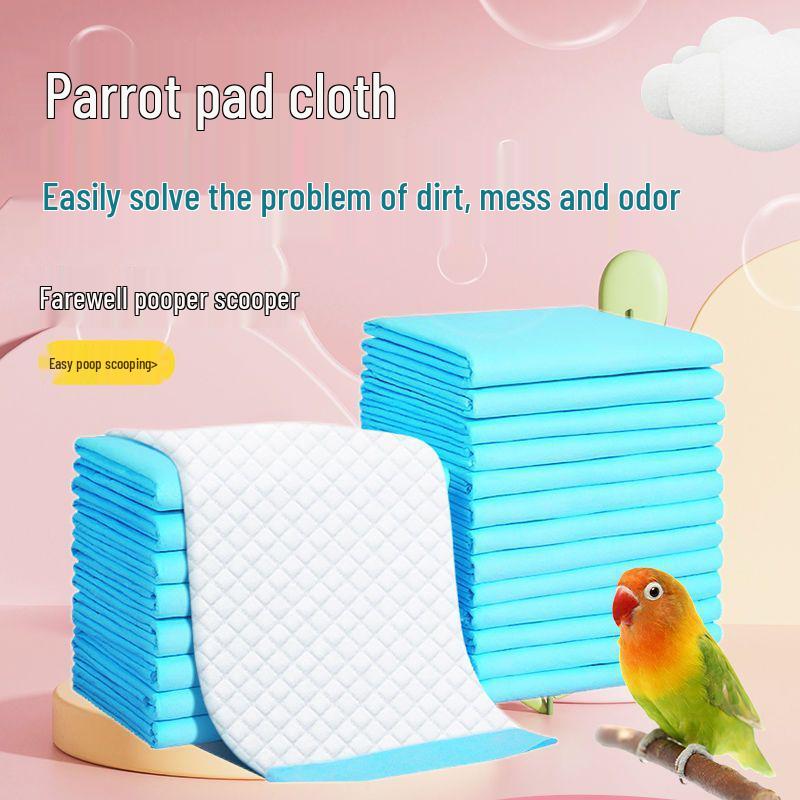 Klatka dla papugi Chłonny wkład - Jednorazowa mata pieluszkowa do zbierania odchodów ptaków i królików