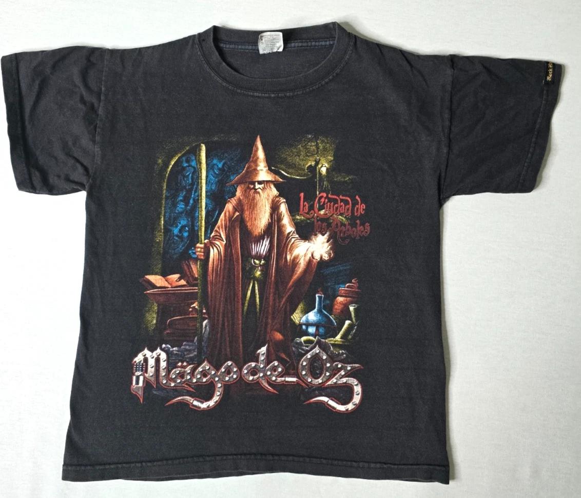 Rock Revolucion Wizard Graphic T-Shirt Black Cotton Size JR S