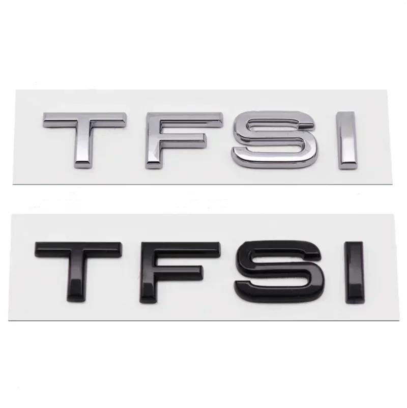 AAZN1 3D TFSI TDI Autoaufkleber ABS Buchstaben Logo Heckklappe Kofferraum Emblem Abzeichen Aufkleber für A3 A4 A5 A6 A7 A8 Q2 Q3 Q5 Q7 Zubehör