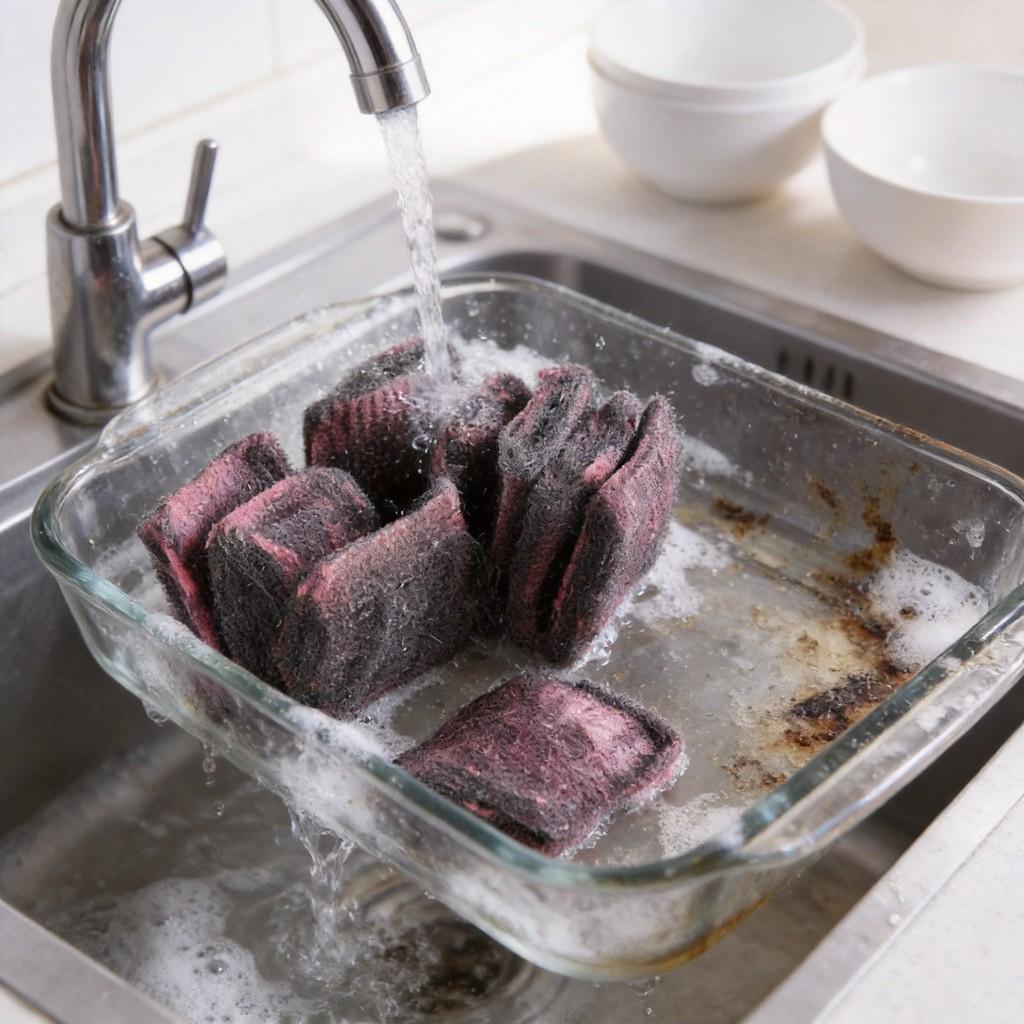 Stainless Steel Scrubber For Kitchen Cleaning With Anti Oil Function For Dishwashing And Grease Removal