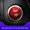 Carbon Fiber Car One-Click Start Stop Switch Ignition Buttons Cover For Mercedes Benz C Class W205 GLC X253 2015-