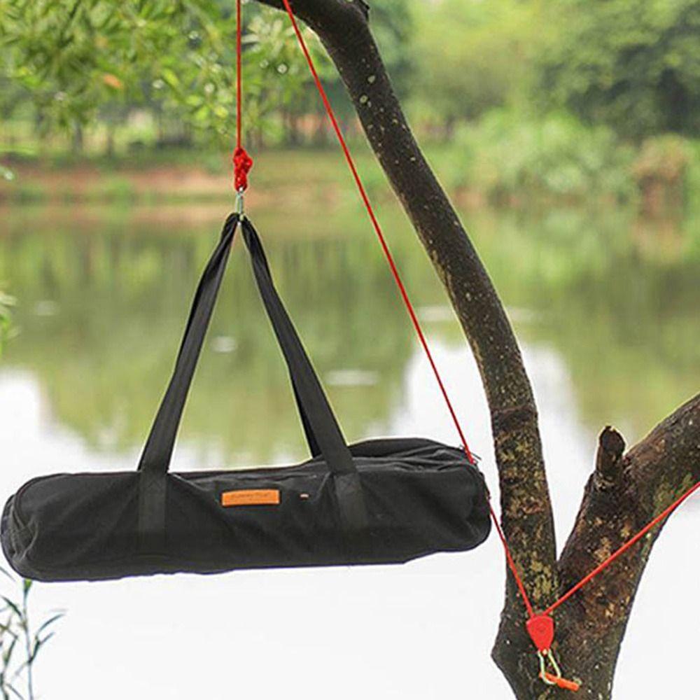 Reflective Tent Ropes 4m Pulley Tensioner Fastener Durable Camping Tent Rope Camping Accessories