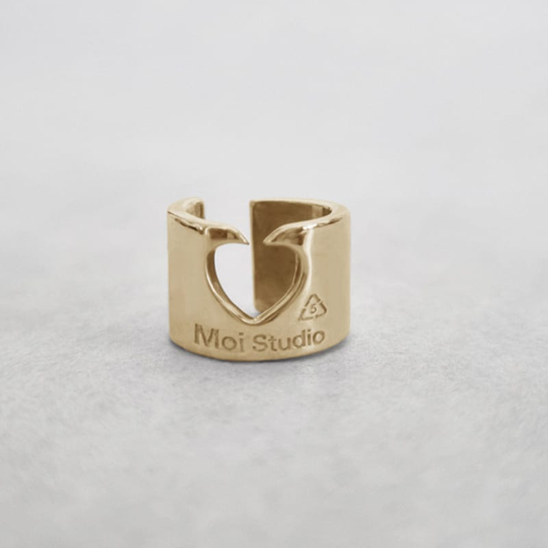 

MOI studio Silver Bread Clip Earcuff GOLD_ONE