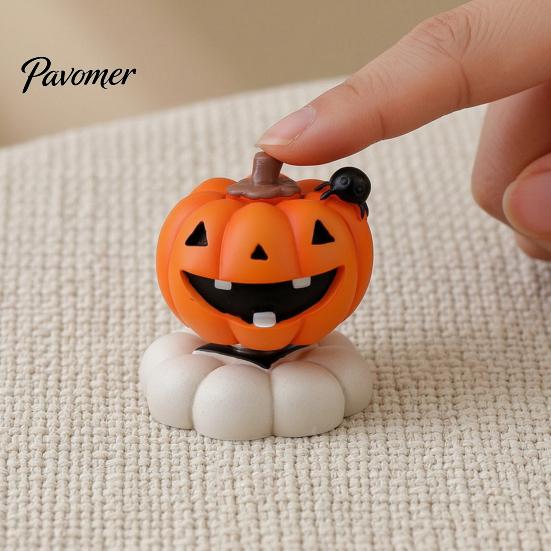 Holiday Home Accents 2Pcs Halloween Rotating Tombstone/Pumpkin/Ghost/Skull Figurine, Funny Desktop Toy, 360 Gift for Kids Degree Swivel Ornaments