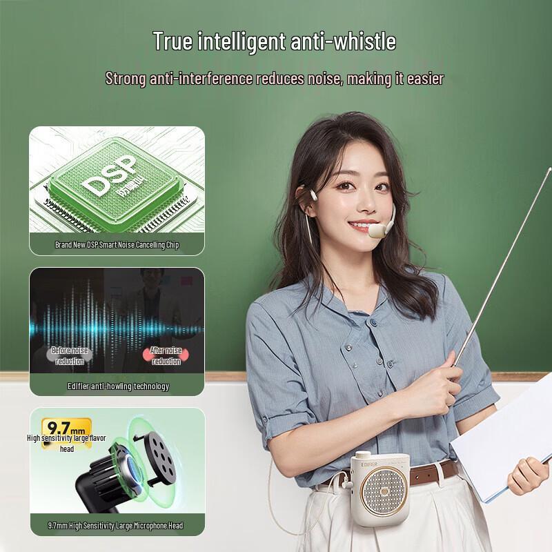 EDIFIER MF2 Portable Wired Voice Amplifier with Headset Mic (CN version)