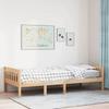 VidaXL Children's Bed Without Mattress 75x190 Cm Solid Pine Wood, Single Bed, Mid-High Bed, Wooden Bed, Mid-High Bed 855033