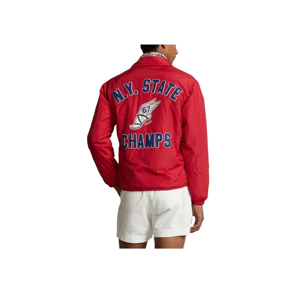 Polo Ralph Lauren SS24 Water-Repellent Coach Jacket With Embroidered Logo Print Men Jacket MNPOOTW16021329-600
