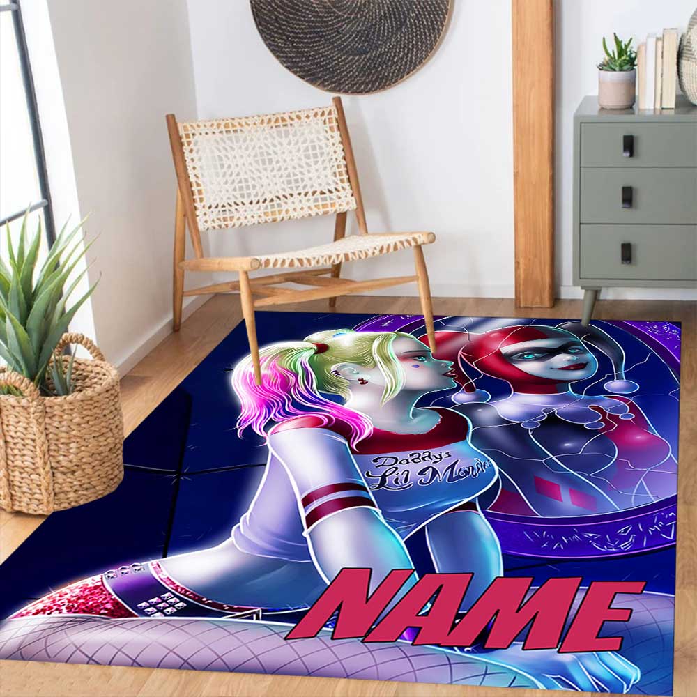 Warnermedia (15) Customize your name rug, office chair cushion, home bedroom living room gift.