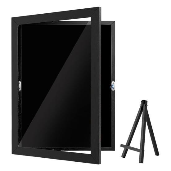 

Эмалированный дисплей для булавок, большая емкость, пылезащитный, простой в установке, настольный, черный, настенный держатель для эмалированных булавок чёрный