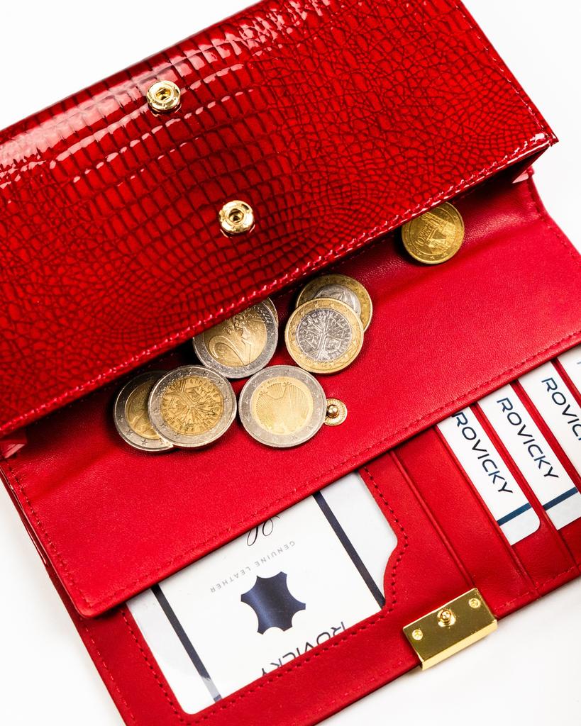 Women's Leather Wallet RH-22-1-RS-5326 Red