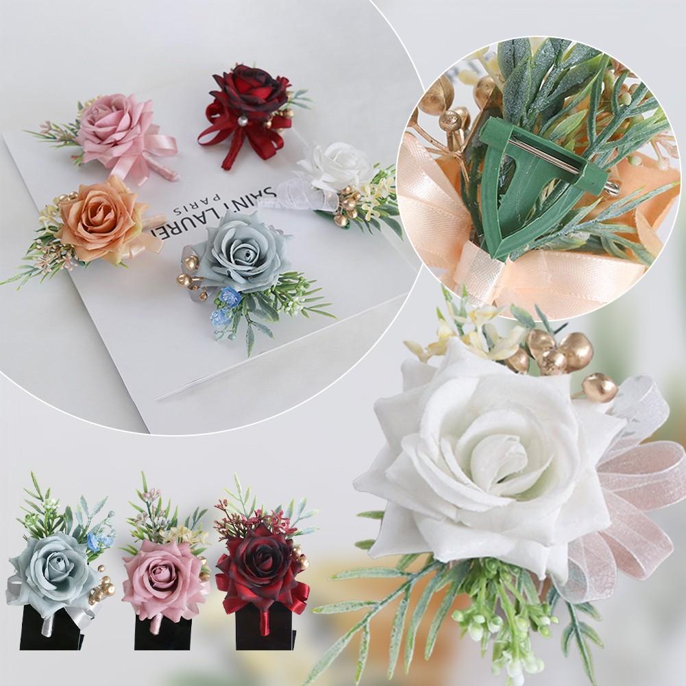 Beautiful Roses Design Wrist Flower Corsage Wristlet Homecoming