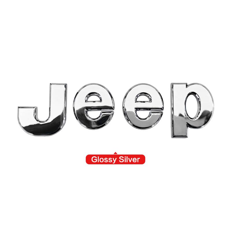 1 Stück Auto Front Hinten Logo Auto Kühlergrill Emblem Aufkleber für Jeep Renegade Compass Grand Cherokee JK Wrangler Rubicon Zubehör