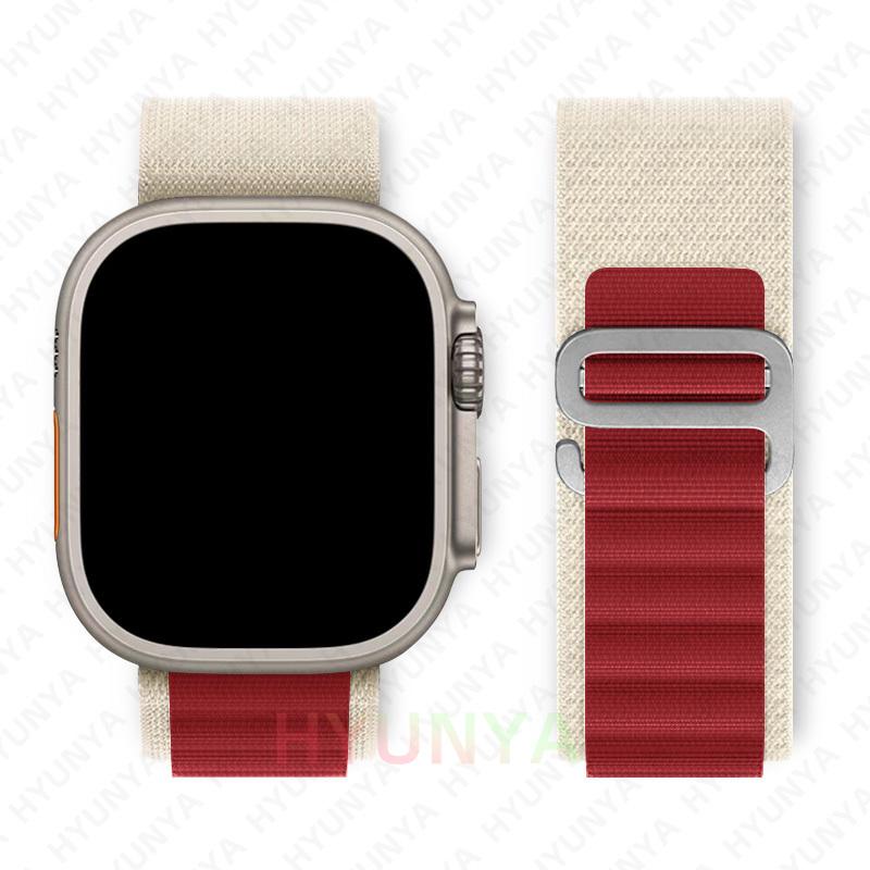 Alpine Λουράκι για Apple Watch Band Σειρά 10 9 8 7 SE Ultra 2 41mm 42mm 45mm 46mm 49mm 40mm 44mm IWatch Correa Λουράκι Ρολόι Βραχιόλι