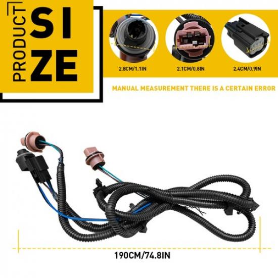 Left Socket Taillight Wiring Harness Fit 2016- GMC 1500 2500HD 3500HD Sierra