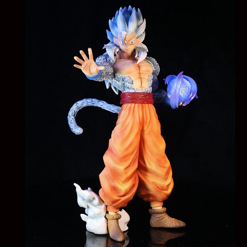 Super Saiyan Gk Ultra Instinct Son Goku Figure Pvc Material Stunning Pose And Light Up Features