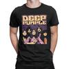 Classic Robot with Flashing LED Eyes Rock Band Deep Purple Men T Shirt Fashion Tees Short Sleeve Crewneck T-Shirt Cotton Tops