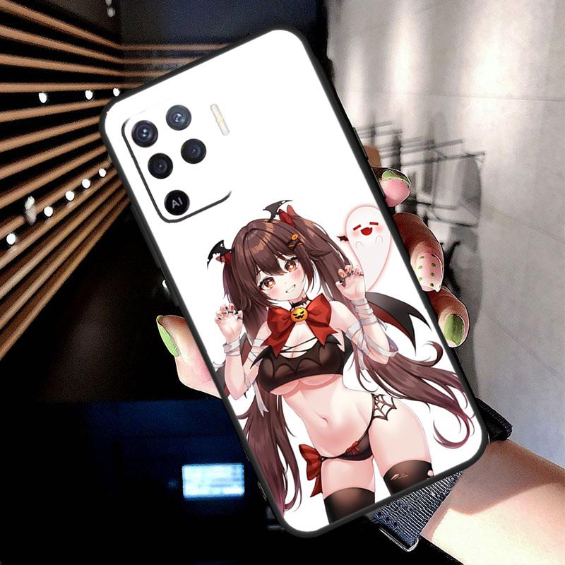 Genshin Impact Sexy Cute Girl Case For Oppo A74 A54 A94 A80 A60 A40 A18 A38 A58 A78 A98 A96 A76 A16 A15 A17 A57 A77 A5 Pro