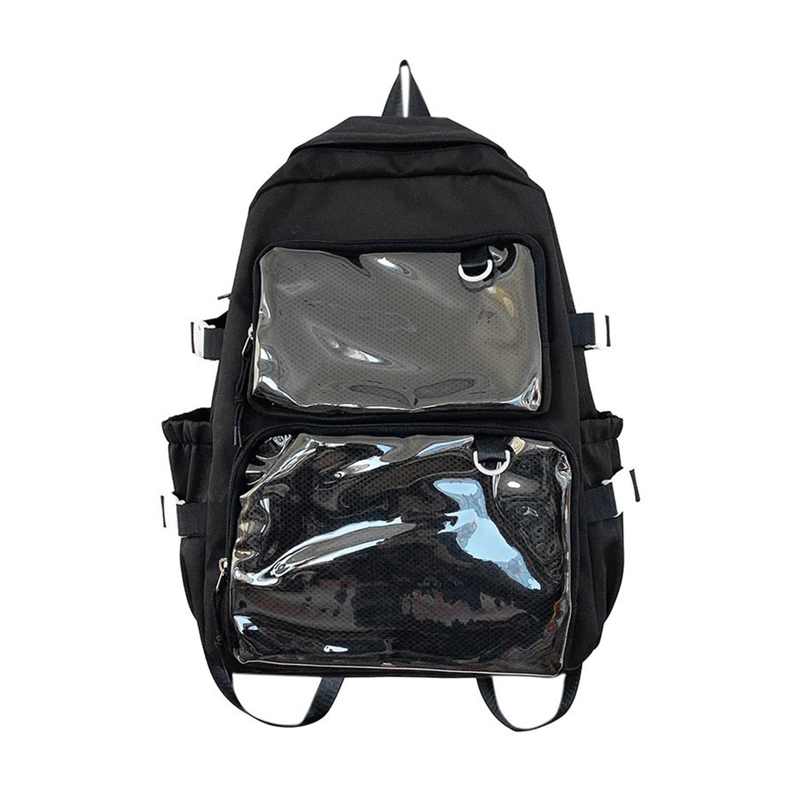 

Itabag Backpack Lovely Backpack Student School Backpack Japanese Styles Backpack Large Capacity Backpack for Pin Display чёрный