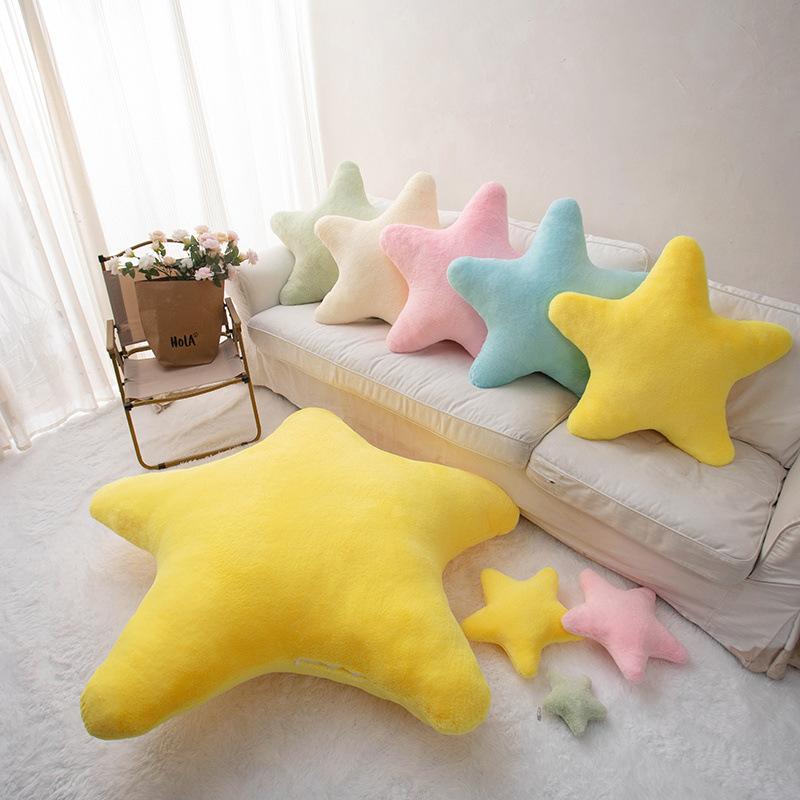 Little Fresh Pink Star Throw Pillow Plush Toy Little Star Doll Home Sofa Pillow Cushion Doll Doll