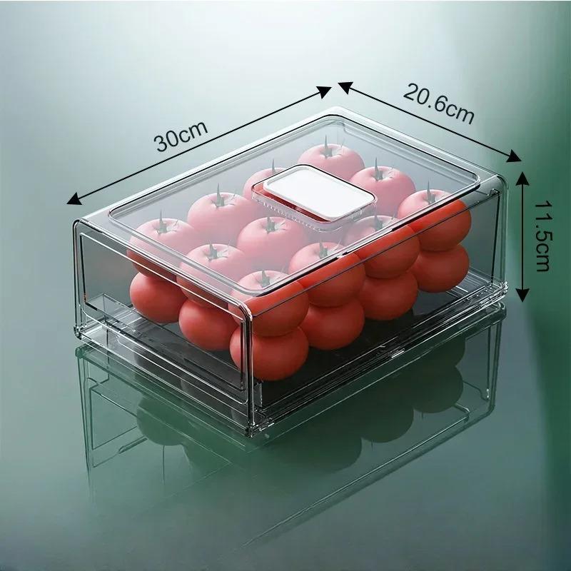 

Контейнер для хранения в холодильнике, пищевой, не содержит БФА, штабелируемый, органайзер для овощей, корзина для холодильника, кухонные принадлежности