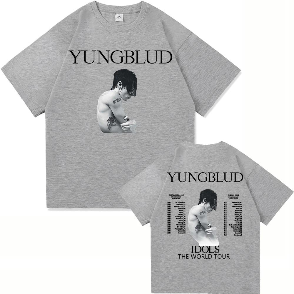 Yungblud Idols World Tour 2026 T Shirt New Fashion MenWomen Hip Hop Aesthetic Wings Tshirt High Quality Cool Cotton Tees Shirts