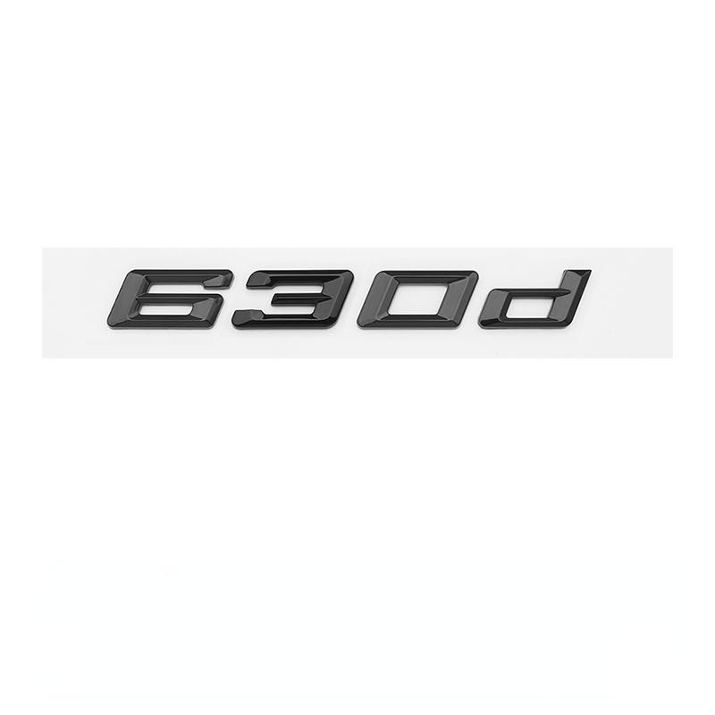 1Pc New Numbers Letters ABS Emblem Badge Decal for 6 Series Car Trunk E63 E64 F06 F12 Logo Sticker