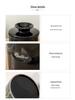 Ceramic Butter Dish with Lid - Airtight Round Cheese and Butter Storage Jar for Kitchen
