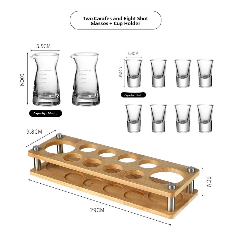 Luxury Small Whiskey Glasses Set Home Use Bullet Cup Pouring Vessel Premium Quality Glassware for Fine Wine And Spirit Tasting