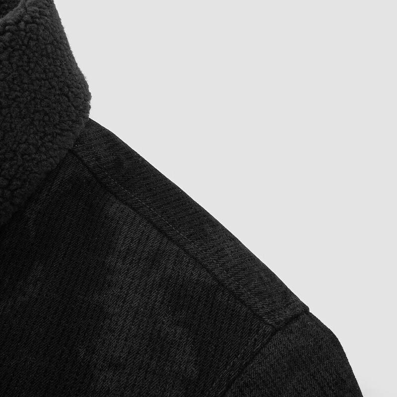 Semir Men's Winter Faux Shearling Denim Jacket