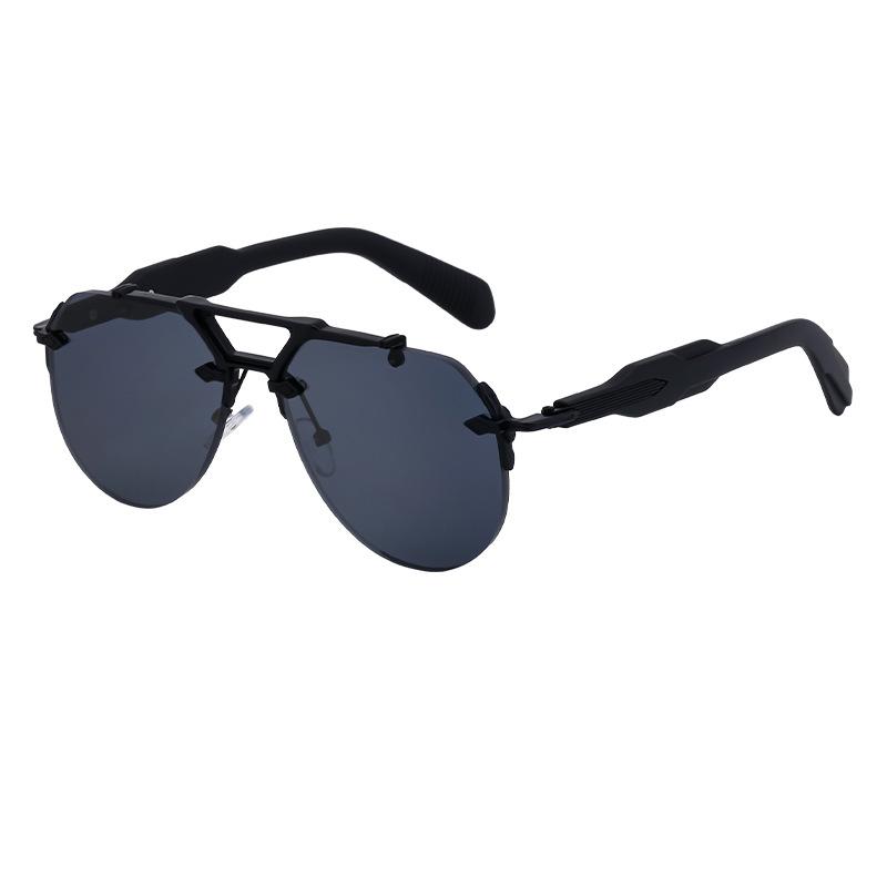 New Steampunk Style Frameless Sunglasses Men'S High-End Sunglasses Men'S Trendy Sunglasses