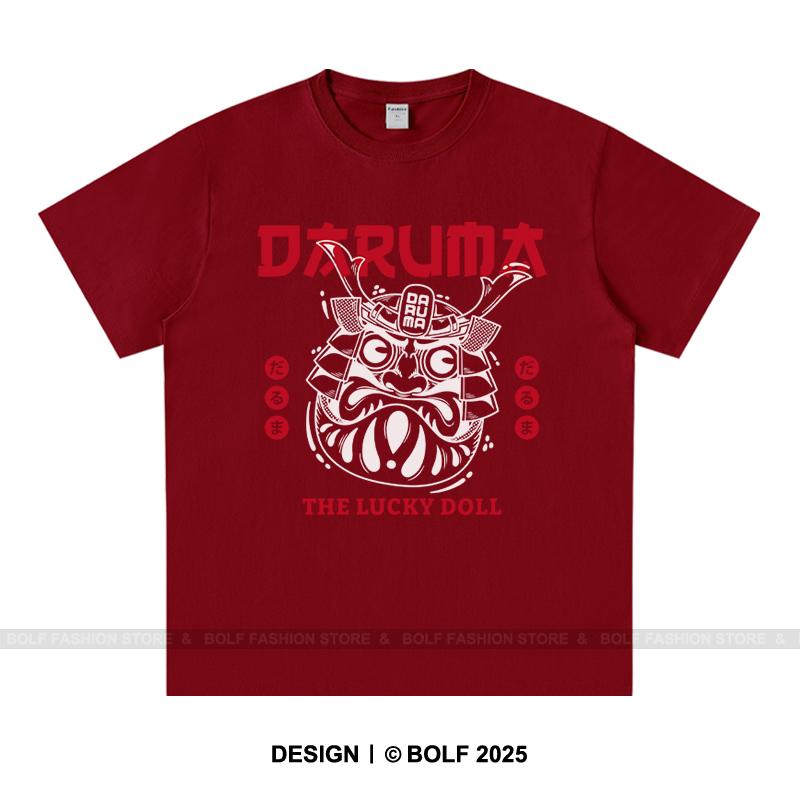 

Футболка с принтом, 100% хлопок, мужская рубашка с графическим значком, традиционная японская уличная одежда XXXL вино красного