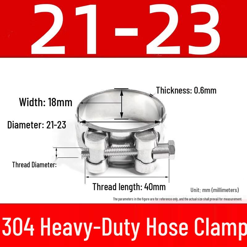 Alliance Heavy-Duty 304 Stainless Steel Hose Clamp