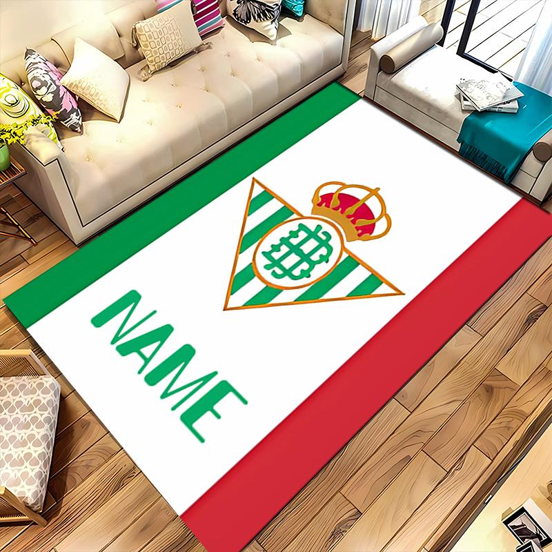 Custom personalization Real Betis Balompié Area Rug - Perfect For Kitchen, Bathroom,Laundry Room Decor Large Size Available,Gift All Seasons