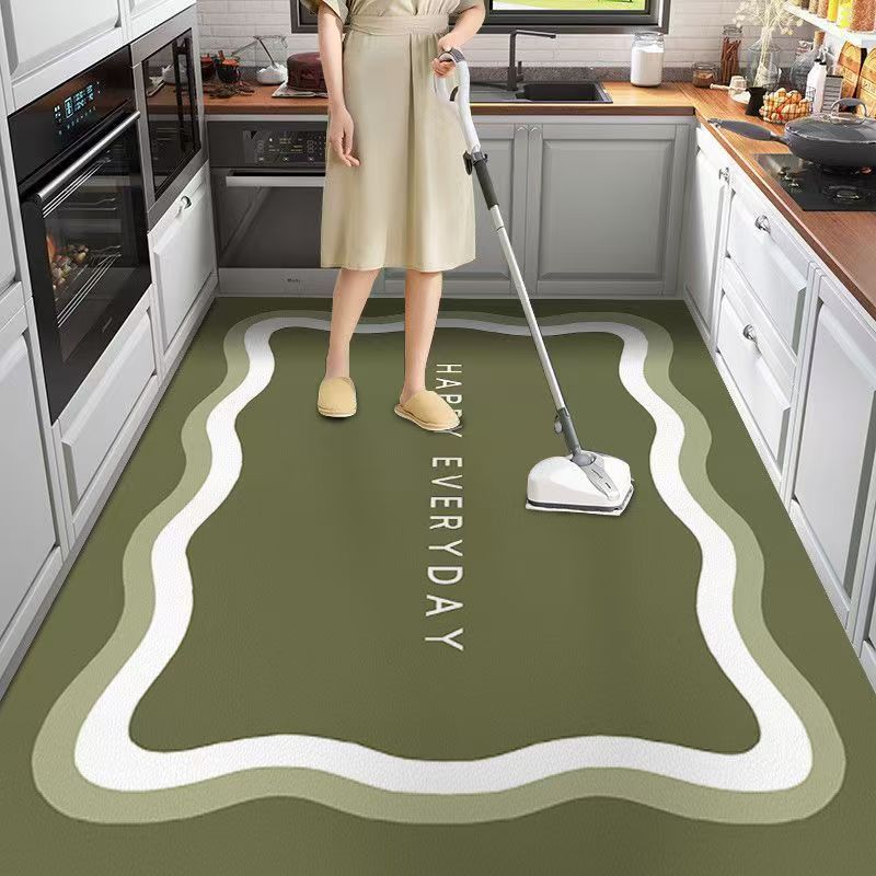 Dywan na podłogę do kuchni mata podłogowa skóra PVC wodoodporny antypoślizgowy długi dywan olejoodporny maty pod stopy różowy kwiat dekoracja domu dywany
