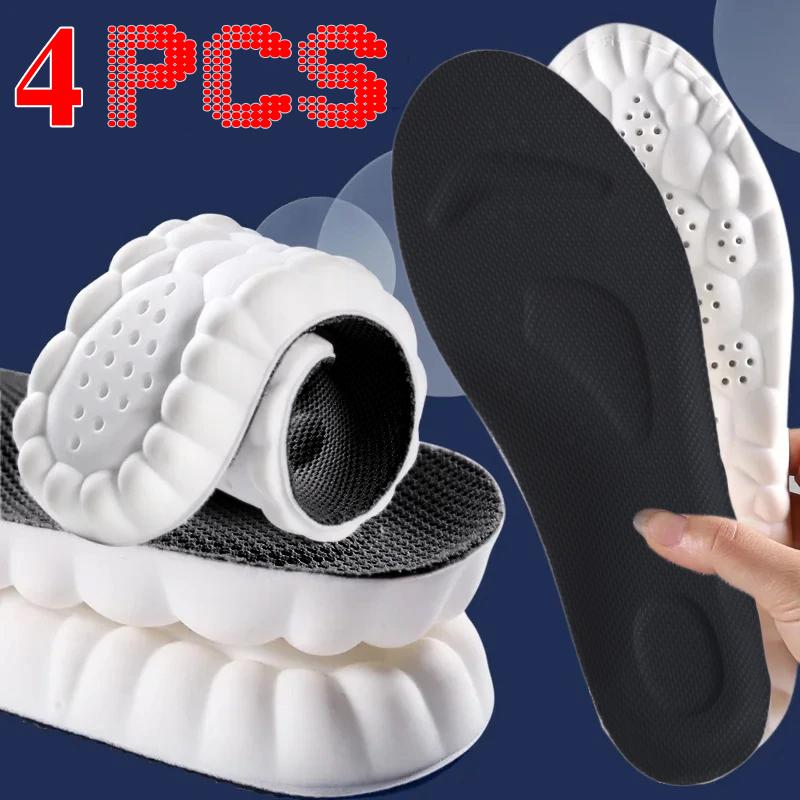 Sport Insoles for Shoes Sole Shock Absorption Deodorant Breathable Cushion Running Insoles for Feet Man Women Orthopedic Insoles