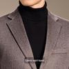 Antonio Men's Luxury Silk Cashmere Wool Blend Short Business Overcoat