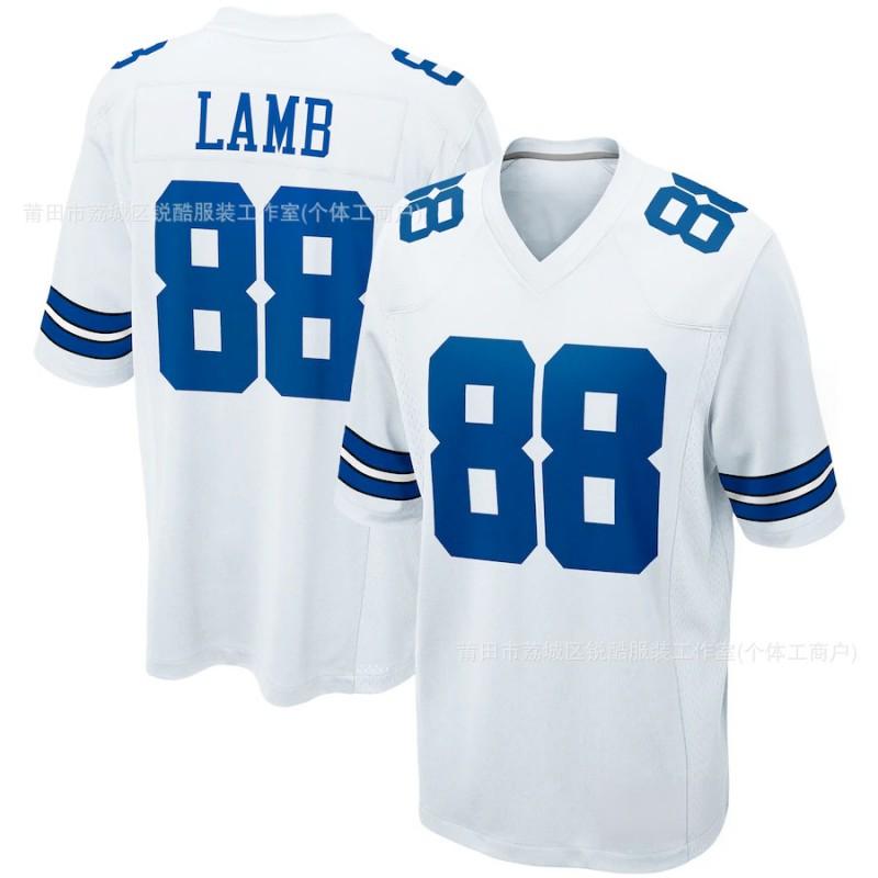 Dallas Cowboys NFL Football Jersey CeeDee Lamb 88 Short Sleeve Team Fan Apparel Men