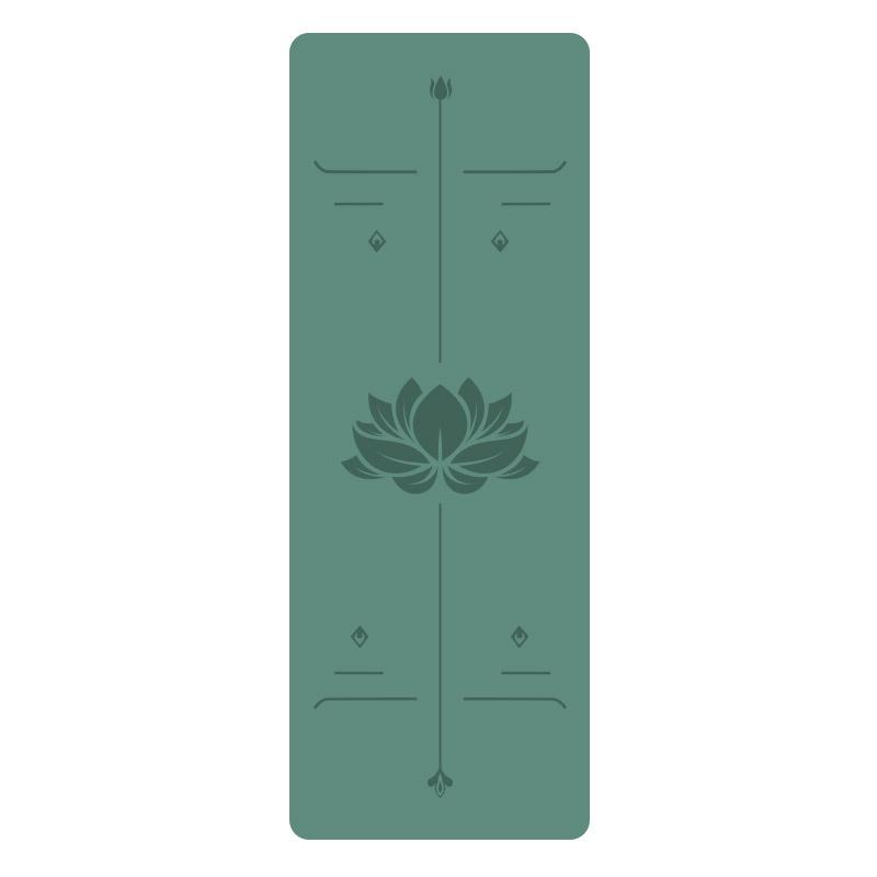 5Mm Natural Rubber PU Yoga Mat Thickened Non-slip Professional Position Line Yoga Mat